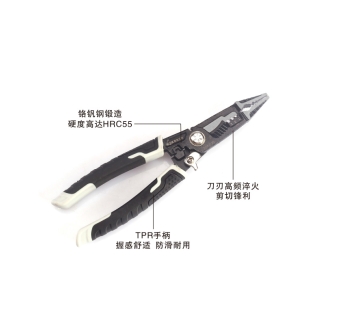 SK2908 7-IN-1 MULTIFUNCTIONAL PLIERS (CHROME VANADIUM STEEL)